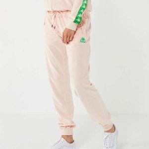 NWT Kappa Screwball Pink Velour Track Pants XL